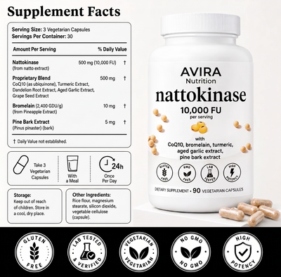 Nattokinase 10,000 FU Complex
