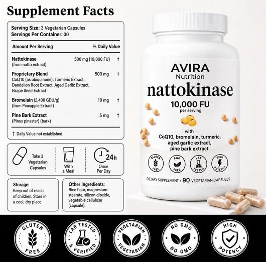 Nattokinase 10,000 FU Complex