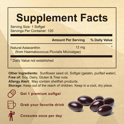 Astanxanthin 12 mg